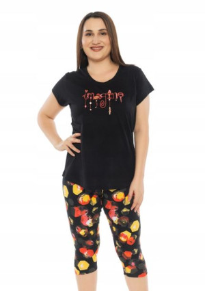 Piżama Damska Vienetta bawełniana +Size 3XL 52 54