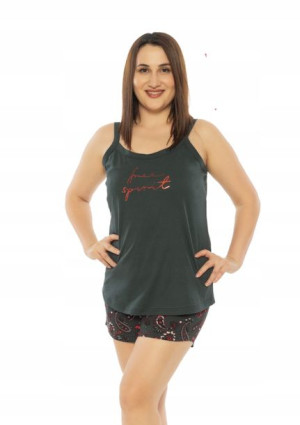 Piżama Damska Vienetta bawełniana +Size 1XL 46 48