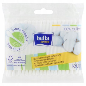Bella Cotton Papierowe patyczki higieniczne 160szt