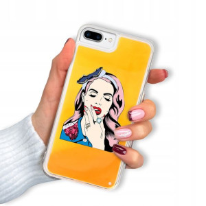 Etui SAND POMARAŃCZOWY do IPHONE 6 PLUS TOP Wzory