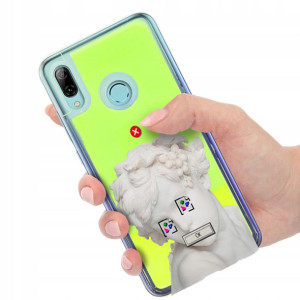 Etui SAND ZIELONY do HUAWEI P SMART 2019 Art Wzory