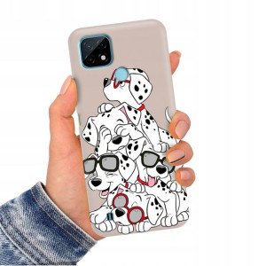 Etui Matowe NUDE do REALME C21 Obudowa TOP Wzory