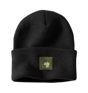 Czapka Carhartt Shamrock Patch Beanie BLACK
