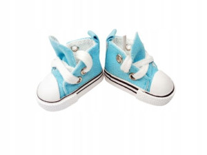 Trampki Buty Dla Lalki 5cm Niebieski