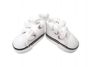Trampki Buty Dla Lalki 5cm Białe