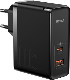 Ładowarka sieciowa Baseus GaN5 Pro USB-C/USB 100W PD 3.0 QC4 .0+ AFC czarny