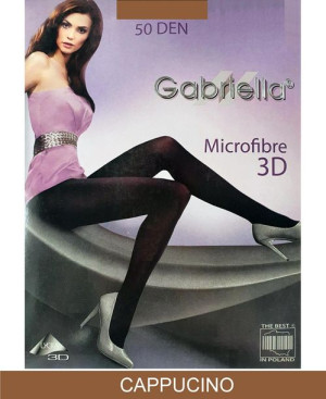 GABRIELLA Rajstopy microfibre 3D 50 DEN k.:CAPPUCINO r.:2
