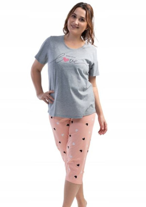 Piżama Damska Vienetta bawełniana +Size 3XL 52 54