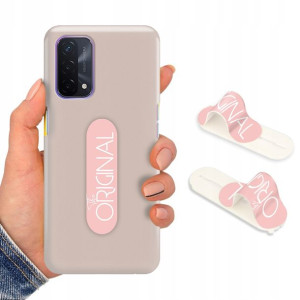 Etui Mat NUDE + Uchwyt do OPPO A74 5G Case Wzory
