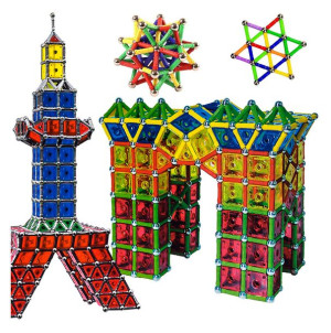 KLOCKI MAGNETYCZNE KREATYWNE 138 elementów