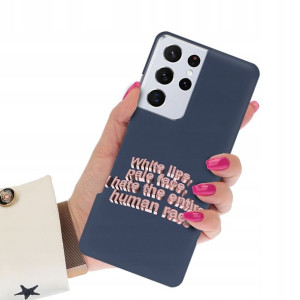 Etui Mat Granat do SAMSUNG S21 ULTRA Art TOP Wzory