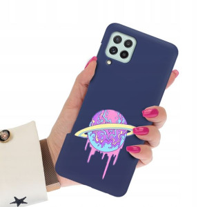 Etui Mat Granat do SAMSUNG A22 4G Art Sztuka Wzory