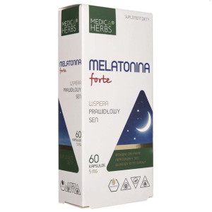 Medica Herbs Melatonina forte 5 mg - 60 kapsułek