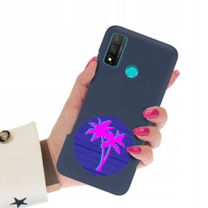 Etui Mat Granat do HUAWEI P SMART 2020 Art Wzory
