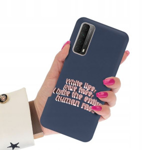 Etui Mat Granat do HUAWEI P SMART 2021 Art Wzory