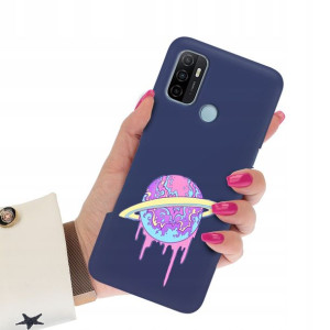 Etui Mat Granat do OPPO A53 5G Art Sztuka Wzory