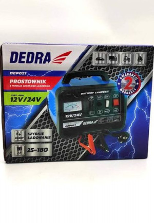 DEDRA DEP021 Prostownik 20A 12/24V 25-180Ah