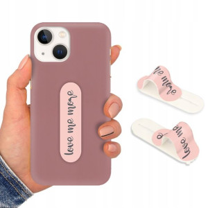 Etui Mat CIEMNY RÓŻ Uchwyt do IPHONE 13 MINI Wzory