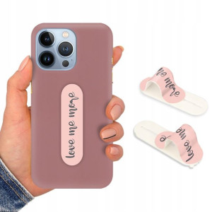 Etui Mat CIEMNY RÓŻ Uchwyt do IPHONE 13 PRO Wzory