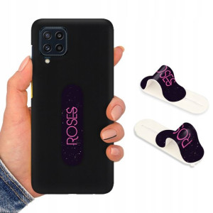 Etui Mat CZARNY + Uchwyt do SAMSUNG M32 TOP Wzory