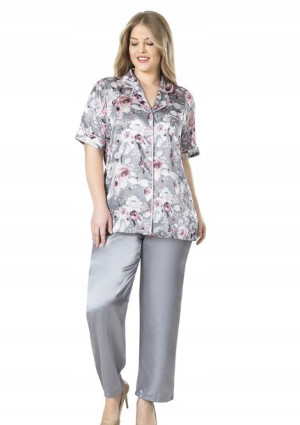 Piżama damska satynowa Vienetta 1XL 44 46 +Size