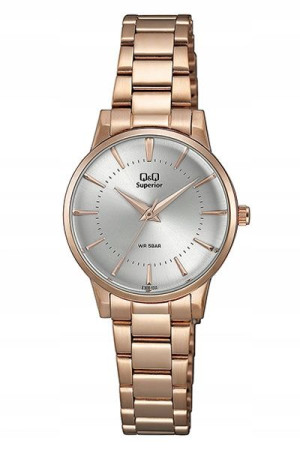 Zegarek damski Q&Q S399-011 50m Złoty