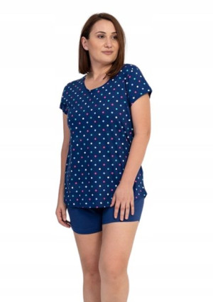 Piżama Damska Vienetta bawełniana +Size 4XL 56 58