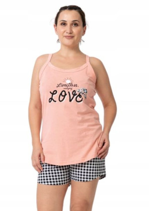 Piżama Damska Vienetta bawełniana +Size 2XL 48 50