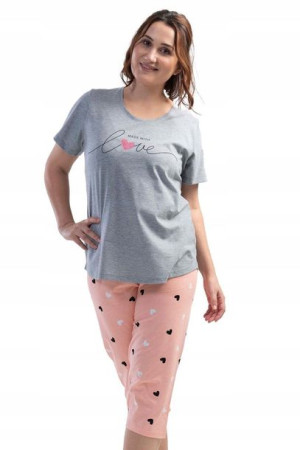 Piżama Damska Vienetta bawełniana +Size 6XL