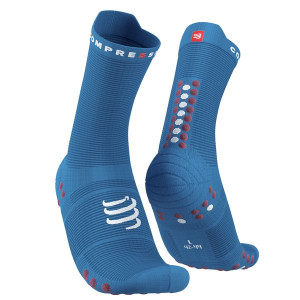COMPRESSPORT Skarpetki do biegania wysokie ProRacing Socks V4 jasnoniebiesk