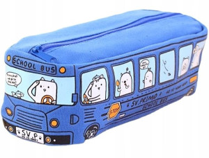 Piórnik Szkolny Długi Autobus Saszetka Szkoła Tuba
