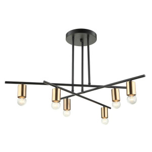 Lampa Wisząca Normani Mdm3658/6 Bk+bro 6x60w Italux