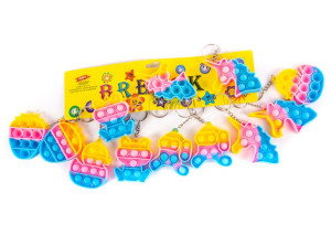 Push Pop Bubble Brelok Do Kluczy Zestaw 12szt