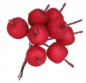 Jabłko Jabłka Oszronione Gałązka Na Stroik 11,5cm