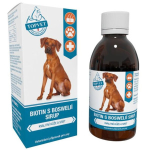Topvet Biotyna z Boswellią Syrop Dla Psów Na Zdrową Skórę i Piękną Sierść 2