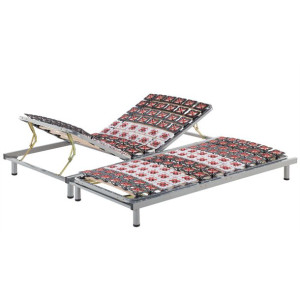 Zestaw 2 stelaży pod materac regulowanych 90 x 200 cm STAR