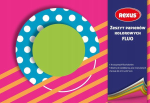 Zeszyt papierów kolorowych FLUO A4