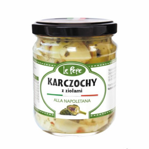 Karczochy z ziołami po neapolitańsku 180g Le Pepe