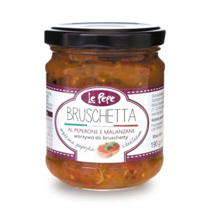 Bruschetta Wędzona papryka i bakłażan 190 g Le Pepe