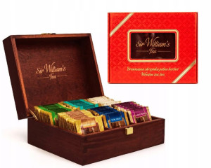 Drewniana Skrzynka 90 Herbat Sir William’s Tea