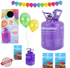 ZESTAW BUTLA z HELEM do dmuchania balonów + BALONY