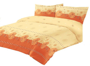 pościel satynowa 220x200 bawełna 100%, 1196 orange