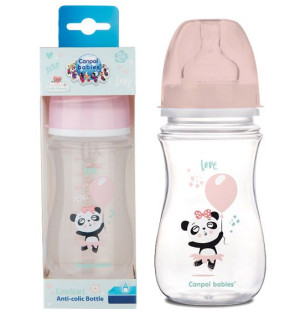 BUTELKA Canpol dla niemowlaka EasyStart TOYS 300ml PANDA