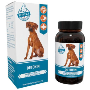 Topvet Detoxin Tabletki Humatowe Dla Psów Na Zatrucia Pokarmowe 90 Tabletek