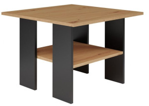 Stolik Kawowy Ława Salon Moderna Dąb Artisan Czerń