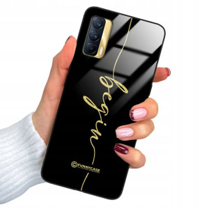 Etui Glass BROKAT do REALME V15 Case Modne Wzory
