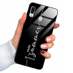 Etui Glass BROKAT do SAMSUNG A20 Case Modne Wzory