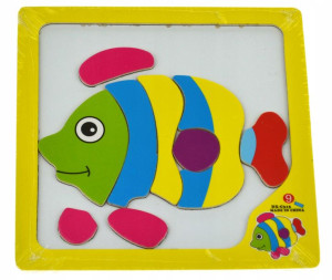 Puzzle Magnetyczne Układanka Klocki Ryba