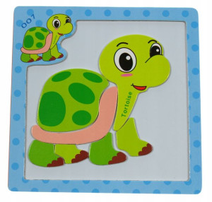 Puzzle Magnetyczne Układanka Klocki Żółwik