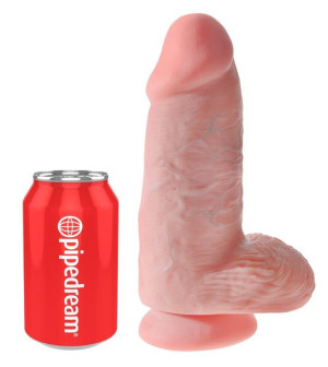 Dildo z przyssawką Chubby 23 cm King Cock